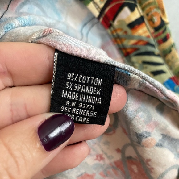 Kaktus Jacket Size Medium Multicolor Printed Button Down Colorful Artsy Unique - Picture 10 of 10